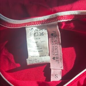 For bundles only - Juicy Couture mini dress cap sleeve / ruffle hem Red S